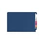 Smead End Tab Pressboard Classification Folders with SafeSHIELD Fasteners, Legal Size, Dark Blue, 10/Box (29784)~#|#~sp42803908_sc7