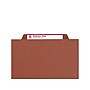 Smead Pressboard Classification Folders with SafeSHIELD Fasteners, 2" Expansion, Legal Size, Red, 10/Box (19079)~#|#~sp42803923_sc7