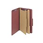 Smead Pressboard Classification Folders, 2" Expansion, Legal Size, 2 Dividers, Red, 10/Box (19075)~#|#~sp42803932_sc7