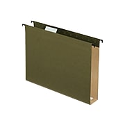 Pendaflex SureHook Reinforced Hanging File Folders, Extra Capacity, Letter Size, Standard Green, 20/Box (PFX 6152x2)