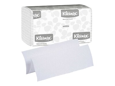 Kleenex Multi-Fold Paper Towels (4) 4PK Bundles  9 1/5x9 2/5  White  150/Pack  16/Carton -KCC88130