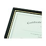 NuDell EZ Mount Plastic Certificate Frame, Black (11880)~#|#~sp42804177_sc7