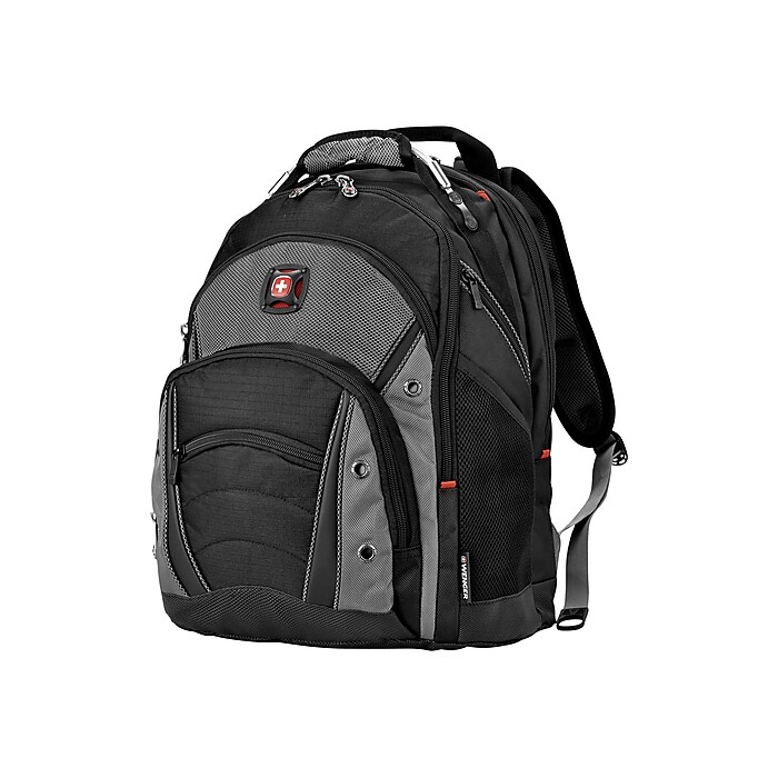 Wenger Synergy Laptop Backpack, Black/Gray (GA-7305-14F00
