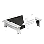 Fellowes Office Suites Monitor Riser, Up to 28" Monitor, Black/Silver (8036601)~#|#~sp42804233_sc7