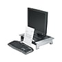 Fellowes Office Suites Monitor Riser, Up to 28" Monitor, Black/Silver (8036601)~#|#~sp42804238_sc7