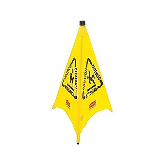 Rubbermaid Commercial Products Wet Floor Cone, 30"H, Yellow/Black (FG9S0100YEL)