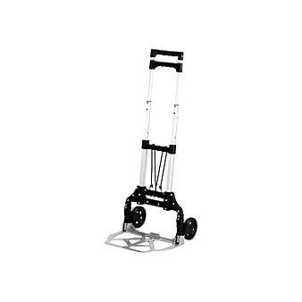 Safco Stow and Go Cart Hand Truck, 110 lbs., Black (4049NC)