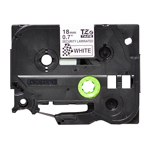Brother TZESE4 Label Maker Tape, 0.7"W, Black On White at Staples