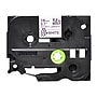 Brother P-touch TZe-SE4 Laminated Tamper Evident Label Maker Tape, 3/4" x 26-2/10', Black on White (TZe-SE4)~#|#~sp42804610_sc7