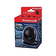 Honeywell Turbo on the Go 6.44"H 1 Speed Portable Fan, Black (HTF090B)