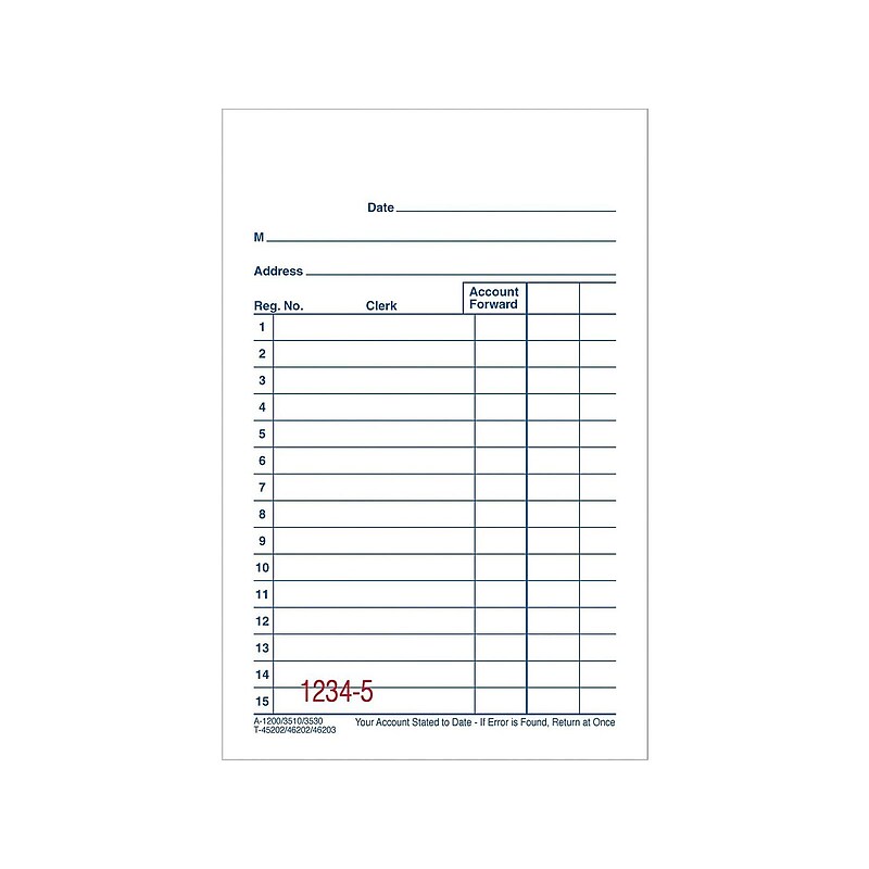 Adams 2-Part Carbonless Sales Orders, 5.63"L x 3.34"W, 50 Sets/Book, 10/Pack (DC3510) image 1