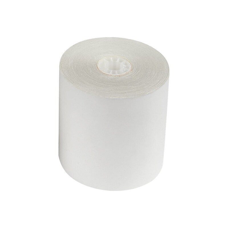 Staples Carbonless Paper Roll, 2-Ply, 3" x 100', White, 1 Roll (18300-CC) image 1