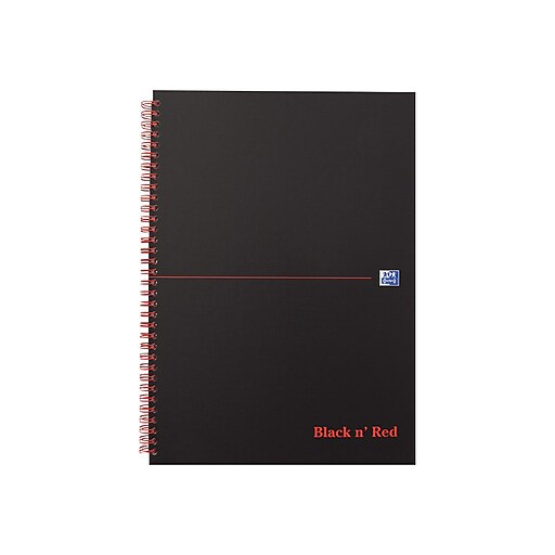 Black N' Red Professional Notebooks, 4.75" x 6", Wide Ruled, 70 Sheets, Black (JDKF67010) Staples