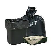Webster Earthsense 7-10 Gallon Commercial Recycled Trash Bags, Black, 500/Carton (RNW2410-538892)