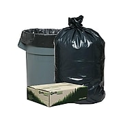 Earthsense 31-33 Gallon Commercial Recycled Trash Bags, Black, 100/Carton (RNW4050-538934)