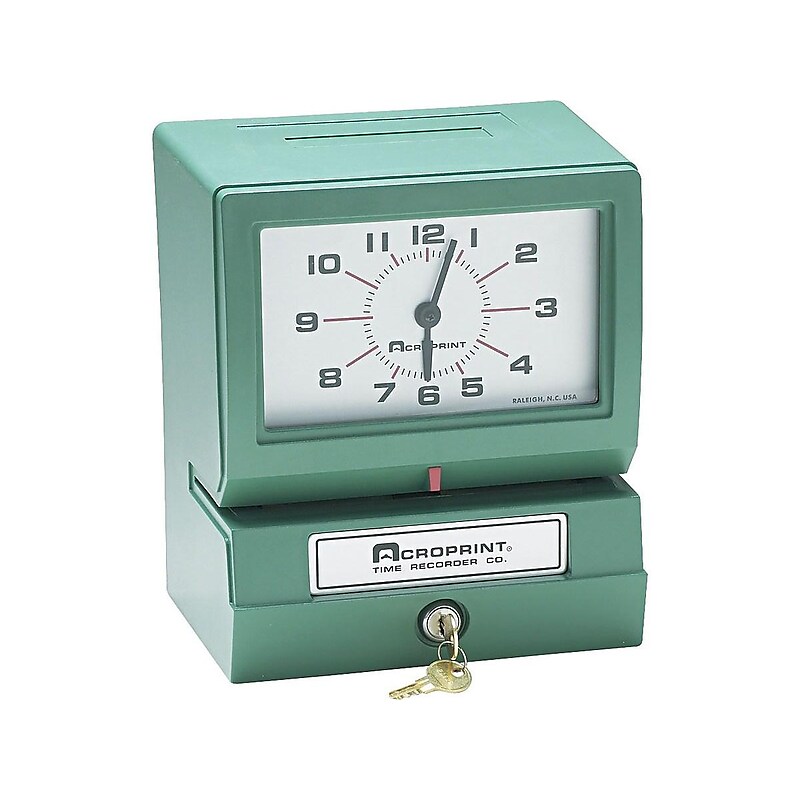 Acroprint Model 150 Punch Card Time Clock System, Green (150QR4) image 1
