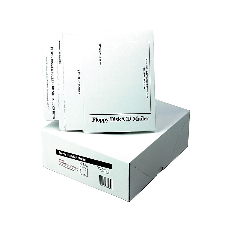 5.13" x 5" Peel & Seal Fiberboard Mailers, CD/DVD, 25/Box (QUAE7265) image 1