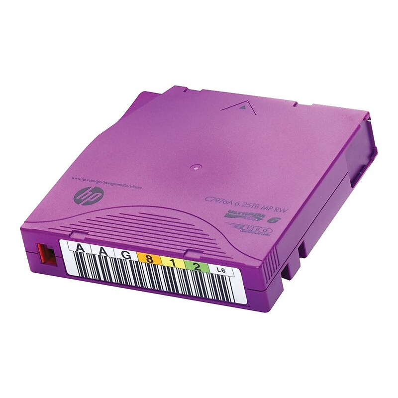 HPE LTO-6 Ultrium C7976AN Data Cartridges, Purple Labeling Printable, 20/Pack image 1