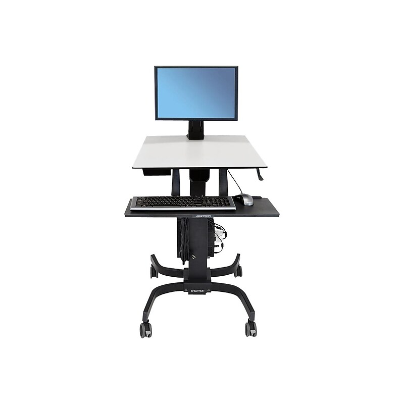 Ergotron WorkFit-C Single LD Sit-Stand Workstation, Fits Up to 24" Display image 1