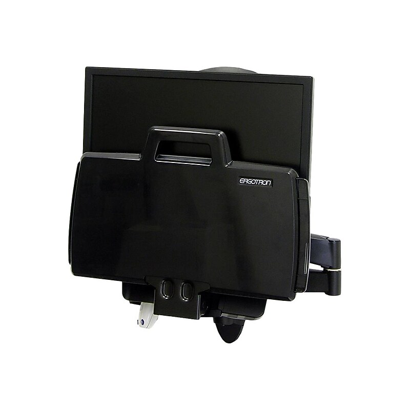 Ergotron 200 Series Combo Monitor Arm, Up to 24" Monitor, Black (45-230-200) image 1