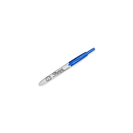 Sharpie® Retractable Permanent Markers, Ultra Fine Tip, Blue, 12/pk