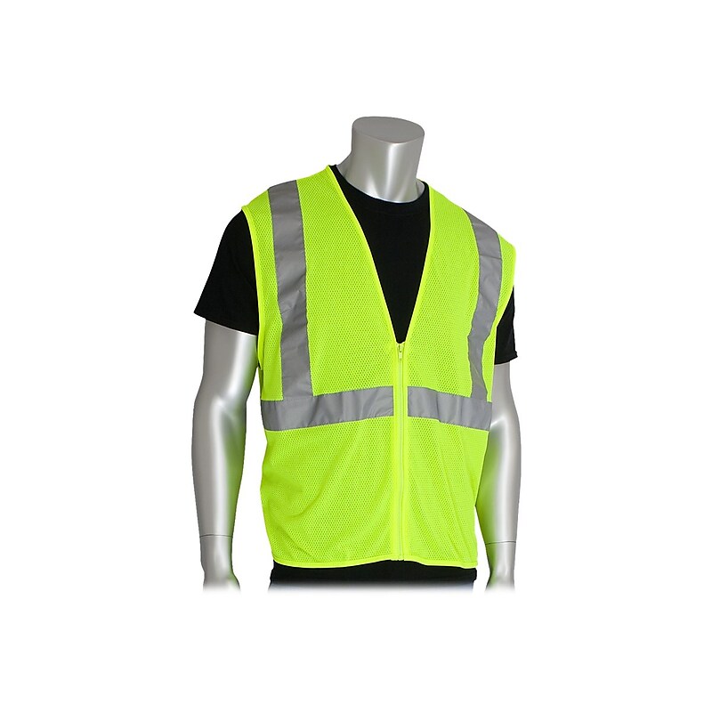 Protective Industrial Products High Visibility Sleeveless Safety Vest, ANSI Class R2, Orange, Large, 50/Pack (302-0702ZOR-L-XX) image 1