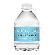 True Clear Purified Bottled Water, 8 Fl. Oz. Bottles, 24/Carton (TC54595)