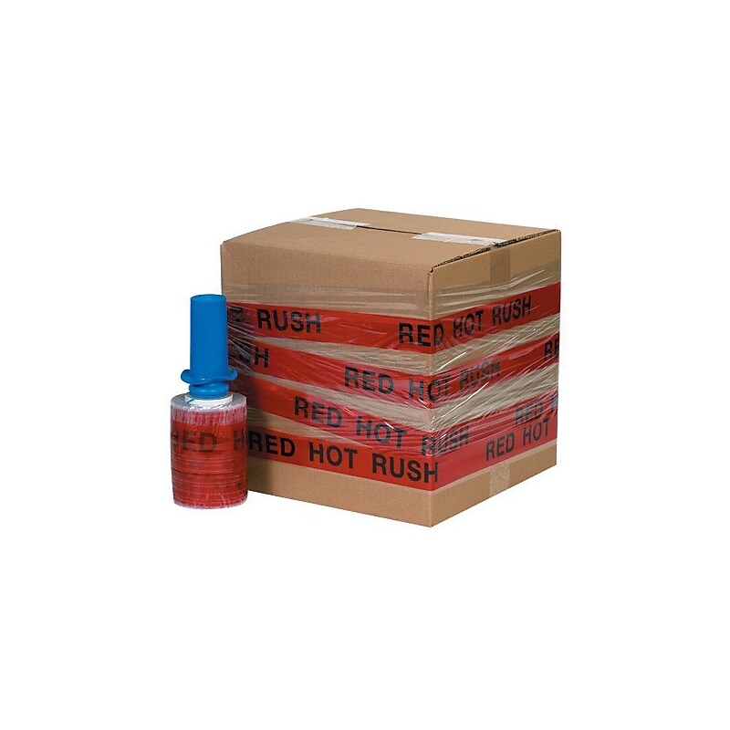 5" x 500' 80 Gauge Blown Stretch Wrap, Multicolored Tinted, 6/Carton (GOODID5RHR) image 1