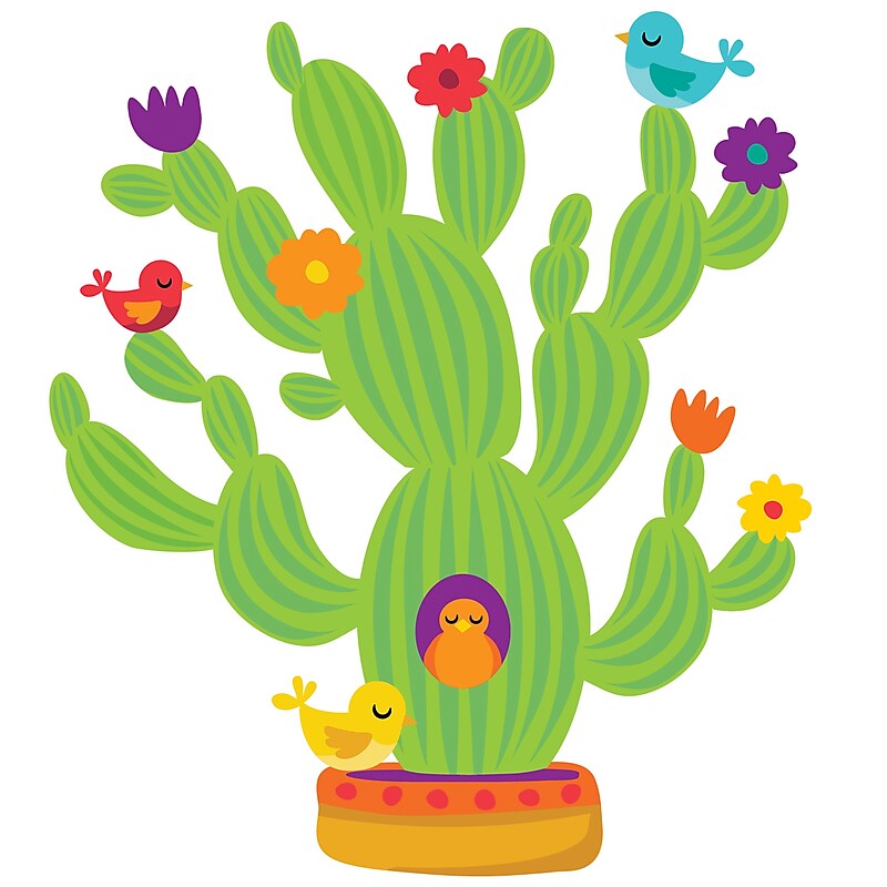 Eureka A Sharp Bunch Giant Cactus Bulletin Board Set, 37 pieces (EU-847546) image 1