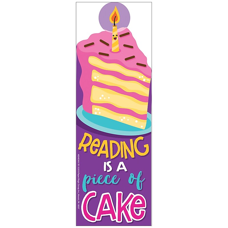 Eureka Cake Scented Bookmarks, 24 Per Pack, 6 Packs (EU-834034) image 1