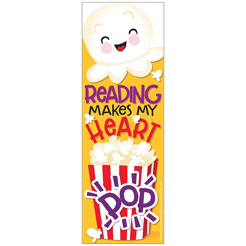 Eureka Popcorn Scented Bookmarks, 24 Per Pack, 6 Packs (EU-834040) image 1