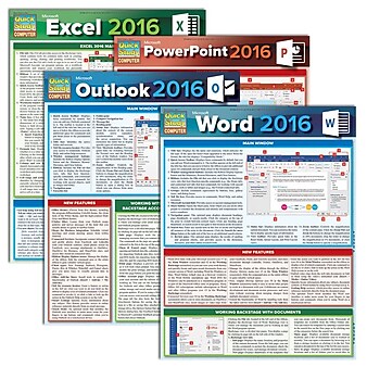 QuickStudy Microsoft Office 2016 Reference Set (2498006)