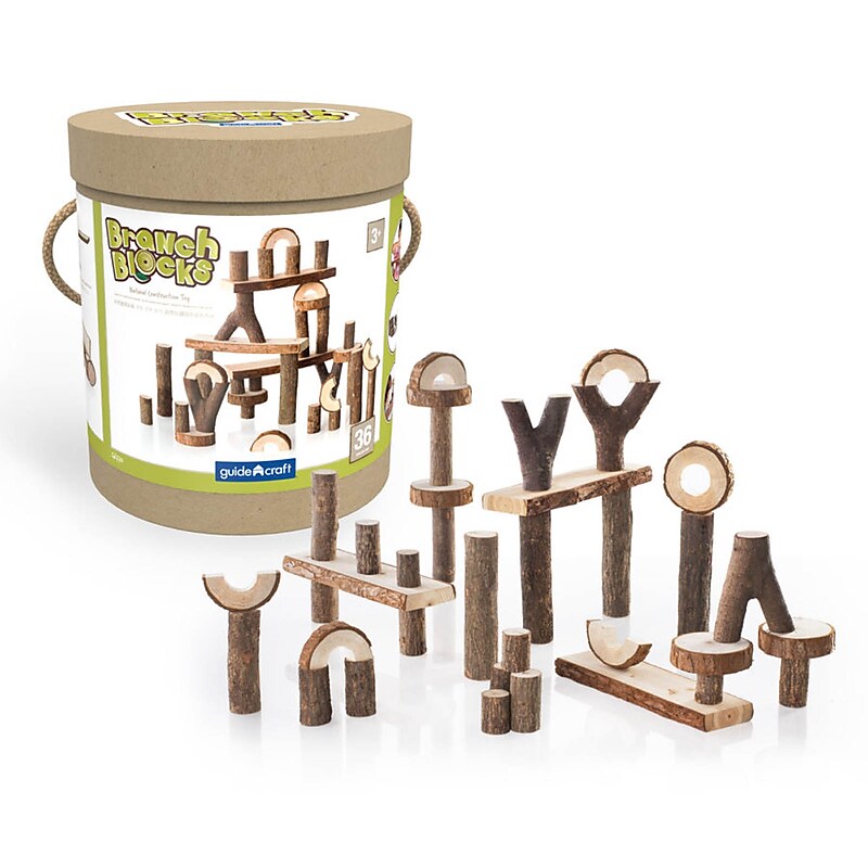 Guidecraft Branch Blocks, 36 Piece Set (GD-6770) image 1