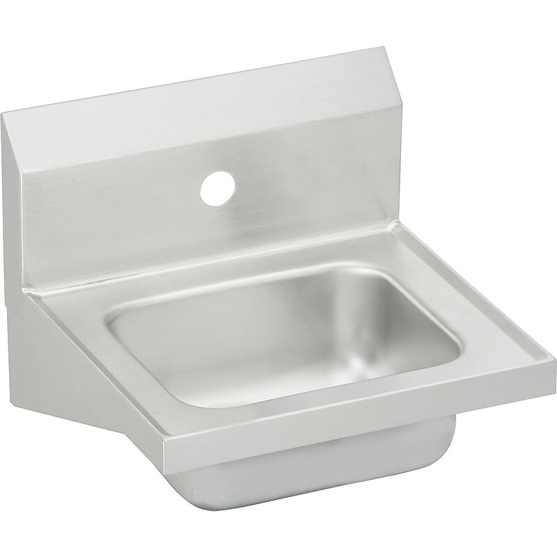 Elkay Single Bowl Wall Hung Handwash Sink, Stainless Steel (CHS17161) image 1
