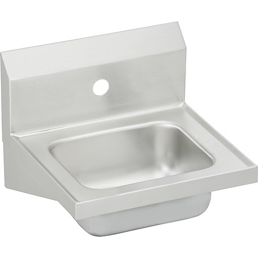 Elkay Single Bowl Wall Hung Handwash Sink Stainless Steel Chs17161