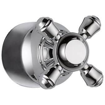 Delta Cassidy Metal Cross Handle Kit Transfer Valve, Chrome (H595)