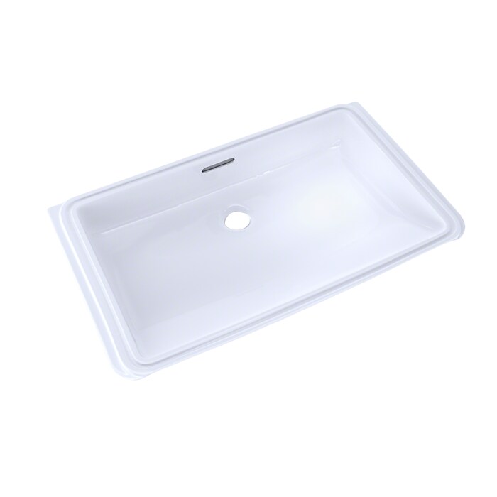 Toto Rectangular Undermount Bathroom Sink with CeFiONtect™, Cotton
