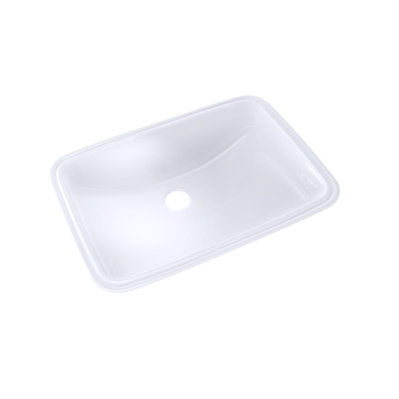 Toto Rectangular Undermount Bathroom Sink with CeFiONtect™, Cotton White (LT542G#01) image 1