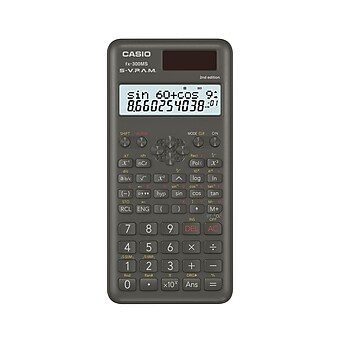 Casio FX 300MSPLUS2 12 Digit 2-Line Display Scientific Calculator, Black