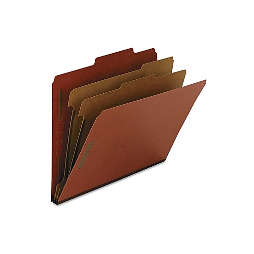 Smead 100 Recycled Pressboard Classification Folders, 2" Expansion