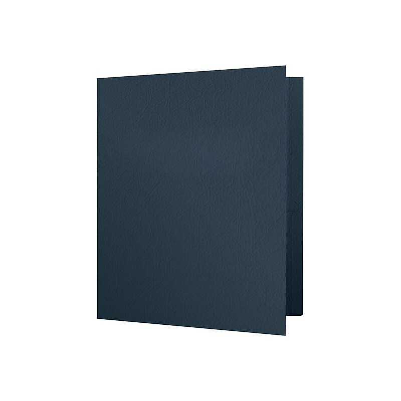 Oxford Twin Portfolio Folders, Dark Blue, 25/Box (OXF 57538) image 1