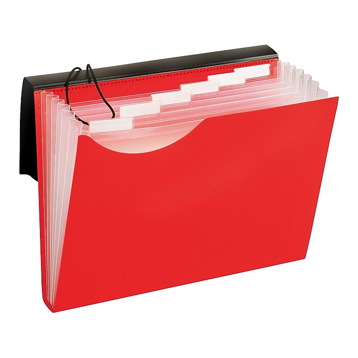 Pendaflex Plastic Accordion File, 7-Pocket, Letter, Multicolor