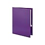Oxford Twin Laminated Folders, Metallic Purple, 25/Box (OXF 5049526)~#|#~sp43801568_sc7