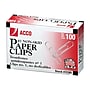 ACCO Economy #1 Paper Clips, Silver, 100/Box, 10 Boxes/Pack (A7072385)~#|#~sp43801596_sc7