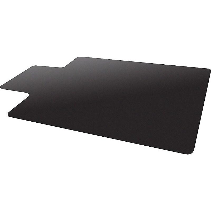 Deflect-O EconoMat Hard Floor Chair Mat with Lip, 45" x 53'', Black (CM21232BLKCOM) image 1