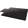 Deflect-O EconoMat Hard Floor Chair Mat with Lip, 45" x 53'', Black (CM21232BLKCOM)~#|#~sp43802146_sc7