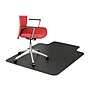 Deflect-O EconoMat Hard Floor Chair Mat with Lip, 45" x 53'', Black (CM21232BLKCOM)~#|#~sp43802147_sc7