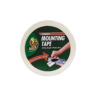 Manco Permanent Foam Mounting Tape, 0.75" x 36 yds., White (1289275)
