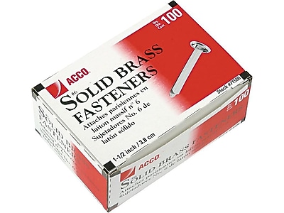thumbnail image 2 of Gem Office Products Round Head Solid Brass Fasteners 2 of 10