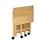 Winsome Mission 2-Shelf Wood Mobile Printer Stand with Lockable Wheels, Natural (81628)~#|#~sp43802513_sc7
